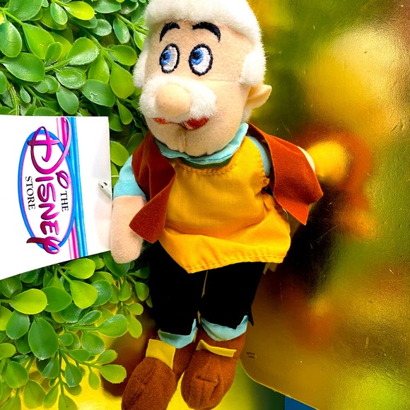 DISNEY EXCLUSIVE NWT VTG 90s PINOCCHIO GEPPETTO JIMINY CRICKET BEAN BAG PLUSH - Picture 10 of 15